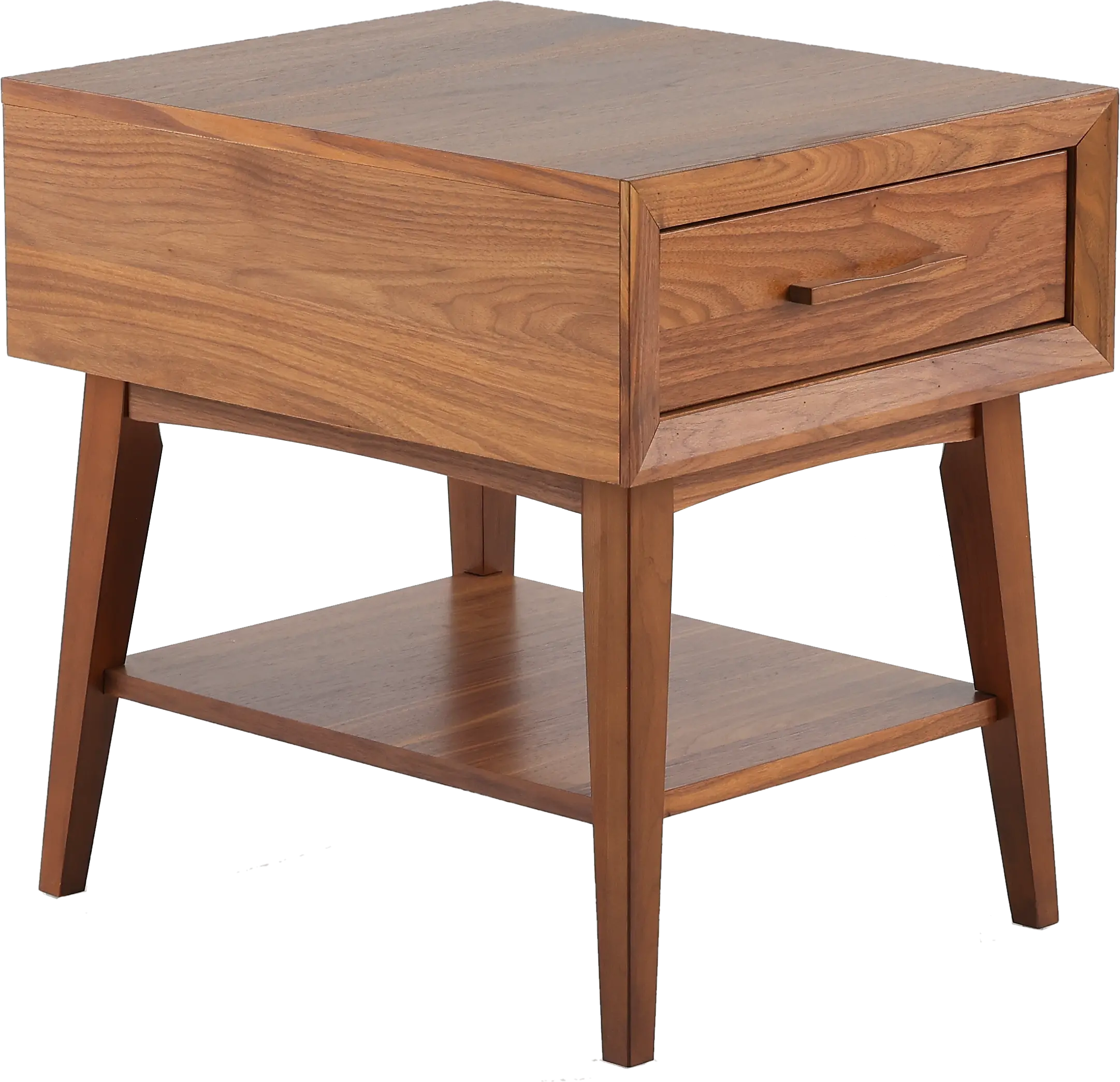 Venice Light Walnut End Table - Large