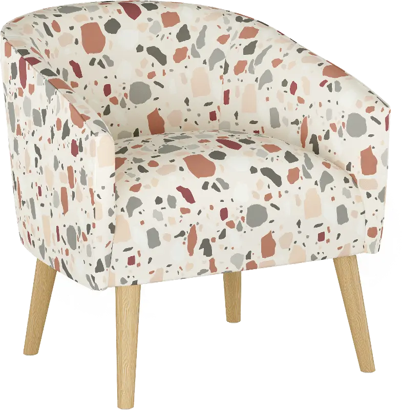 Deco Terrazzo Rust Accent Chair - Skyline Furniture