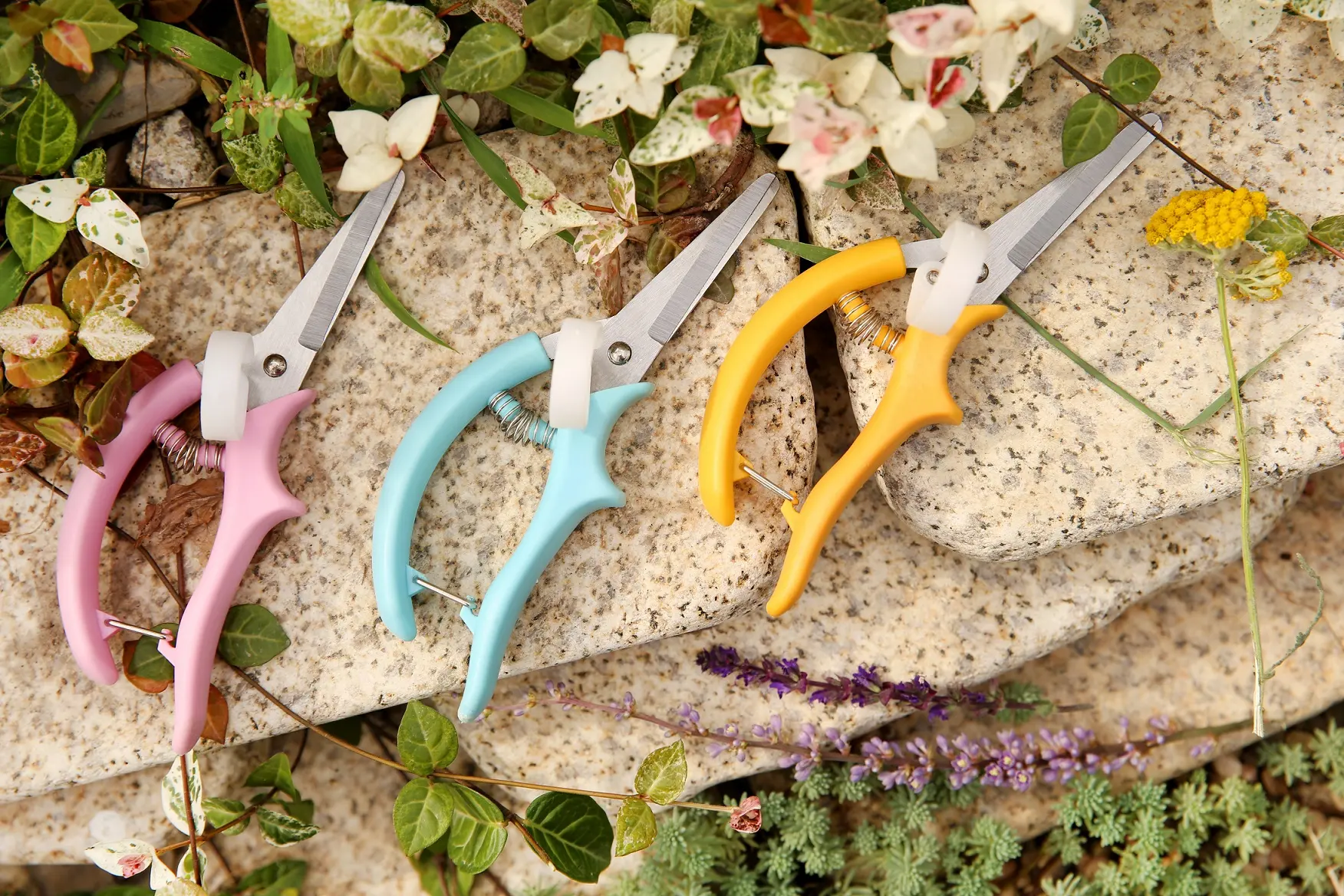 Hot Selling Stainless Steel Head Garden Trimming Pruner Home Cutting Flower Handy Fruit Snip Scissors