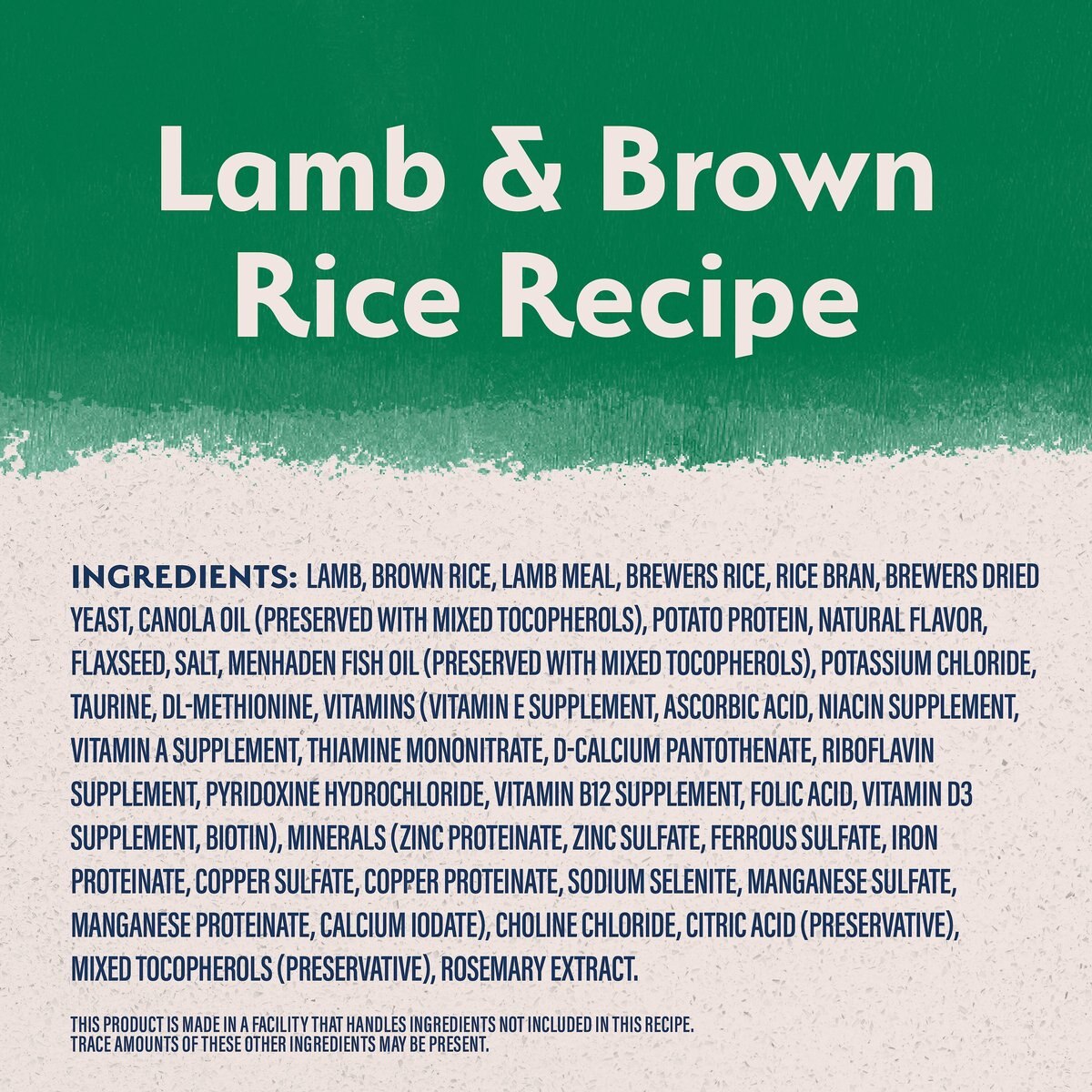 Natural Balance Limited Ingredient Lamb and Brown Rice Puppy Recipe Dry Dog Food