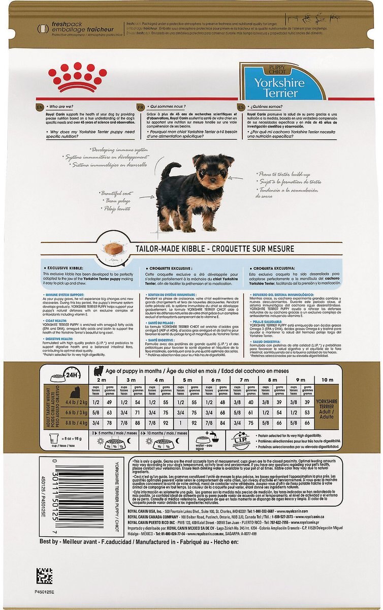 Royal Canin Breed Health Nutrition Yorkshire Terrier Puppy Dry Dog Food