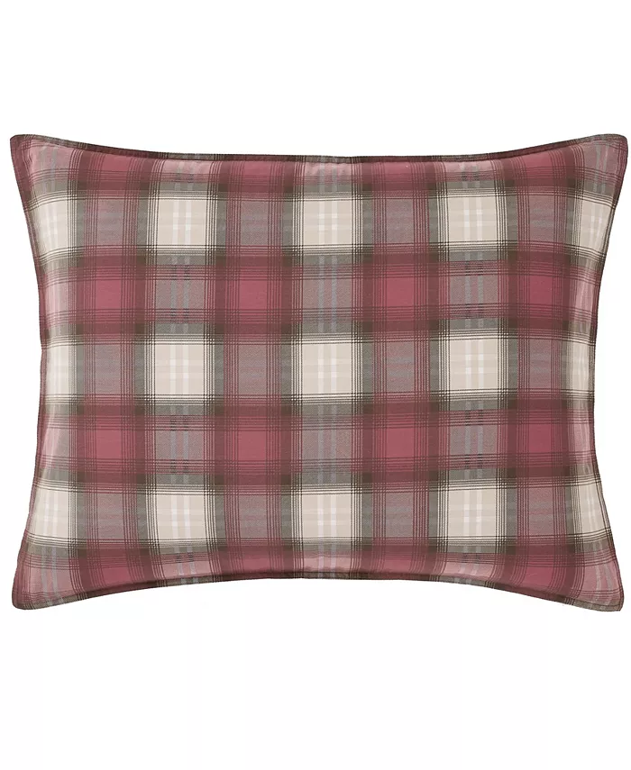 Eddie Bauer Navigation Plaid Red Reversible Comforter Set， Full Queen