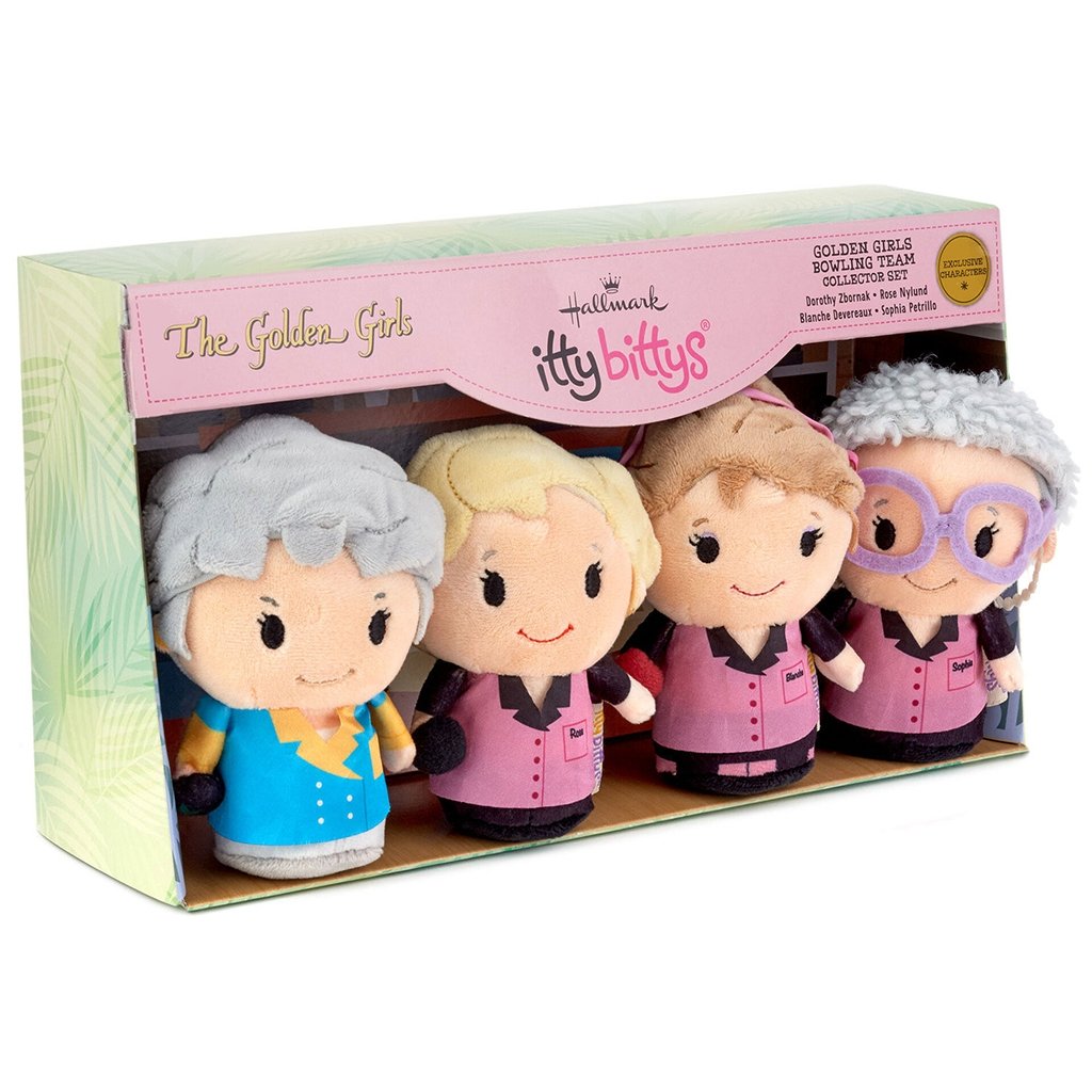 Hallmark  Itty Bittys® The Golden Girls Bowling Team Plush Collector Set of 4