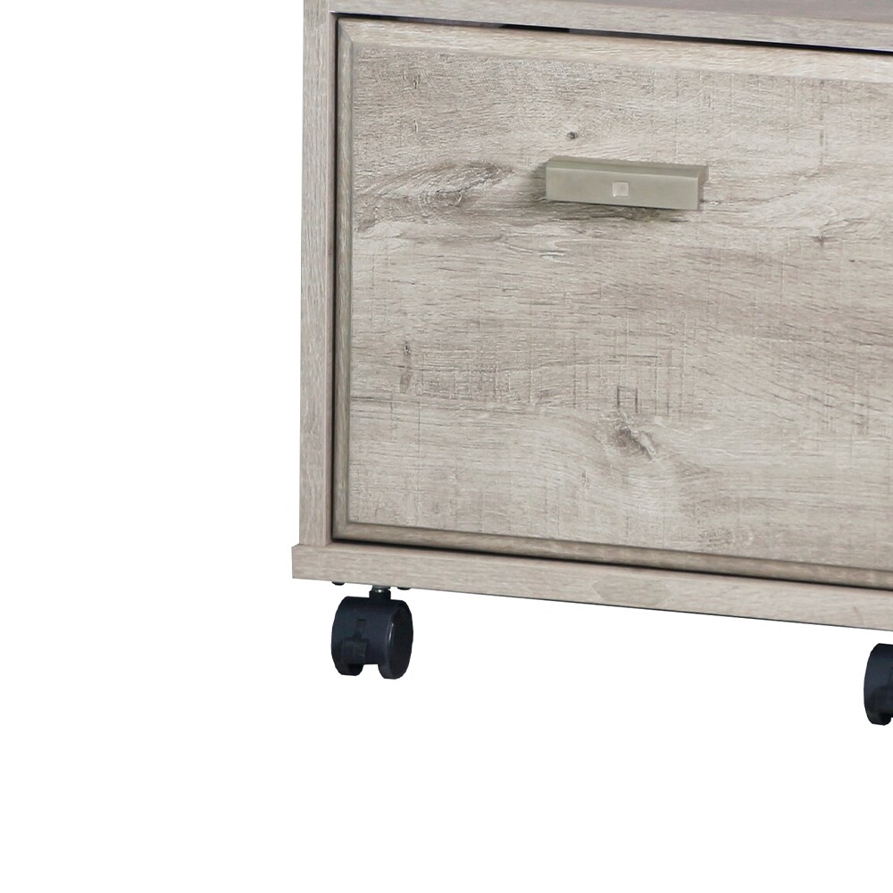 Saint Birch Elma File Cabinet in Washed Gray Finish