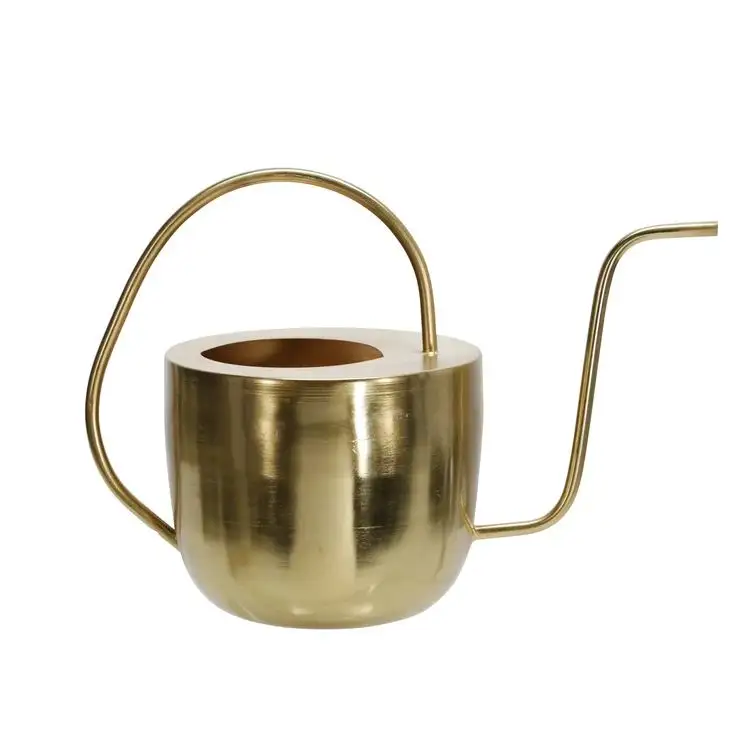 Brass Gold Metal Iron Watering Can Pot Planter for outdoor and indoor plants flowers watering can Home Garden bulk quantity 2023