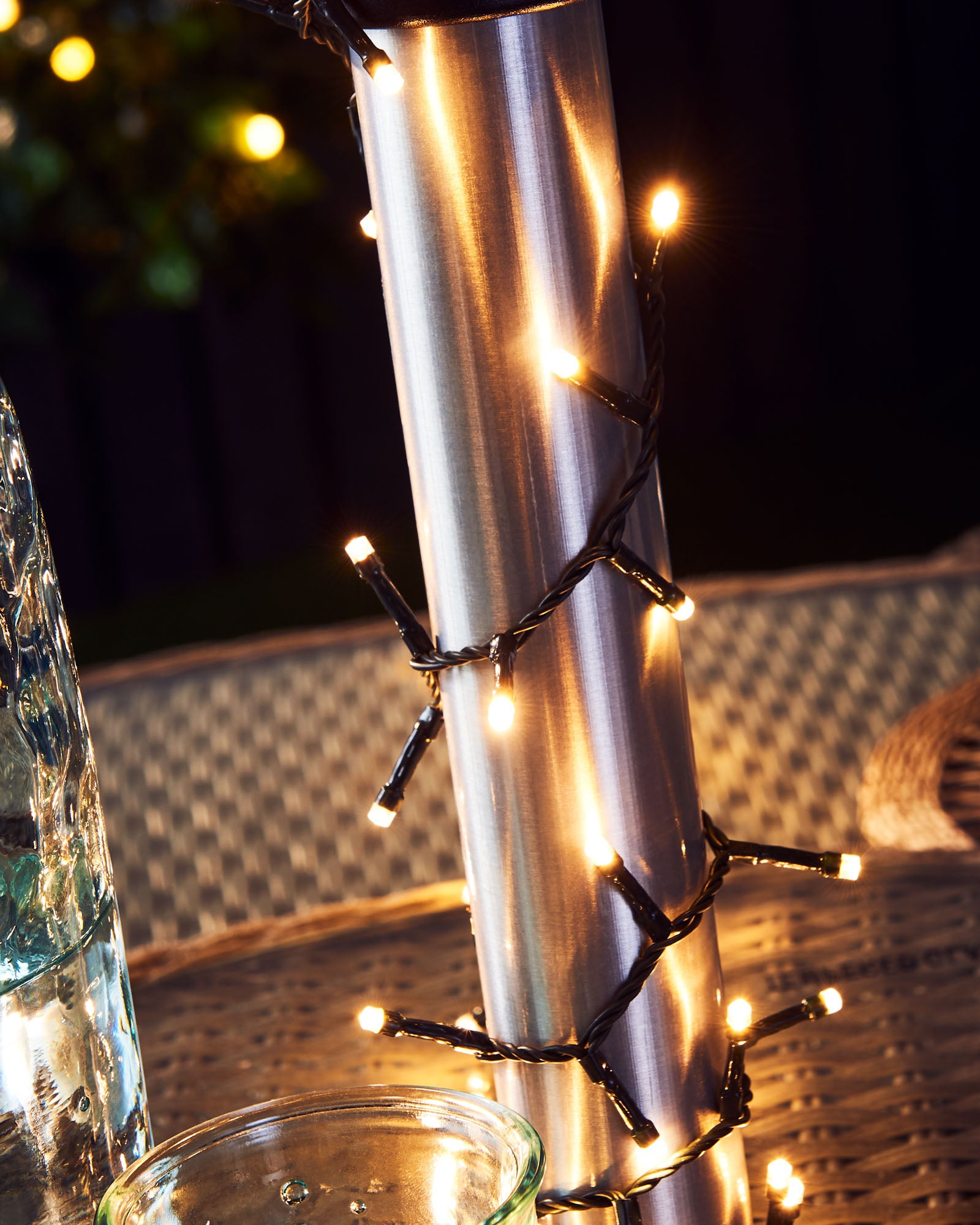 Outdoor Multi-Function LED Light String, Warm White