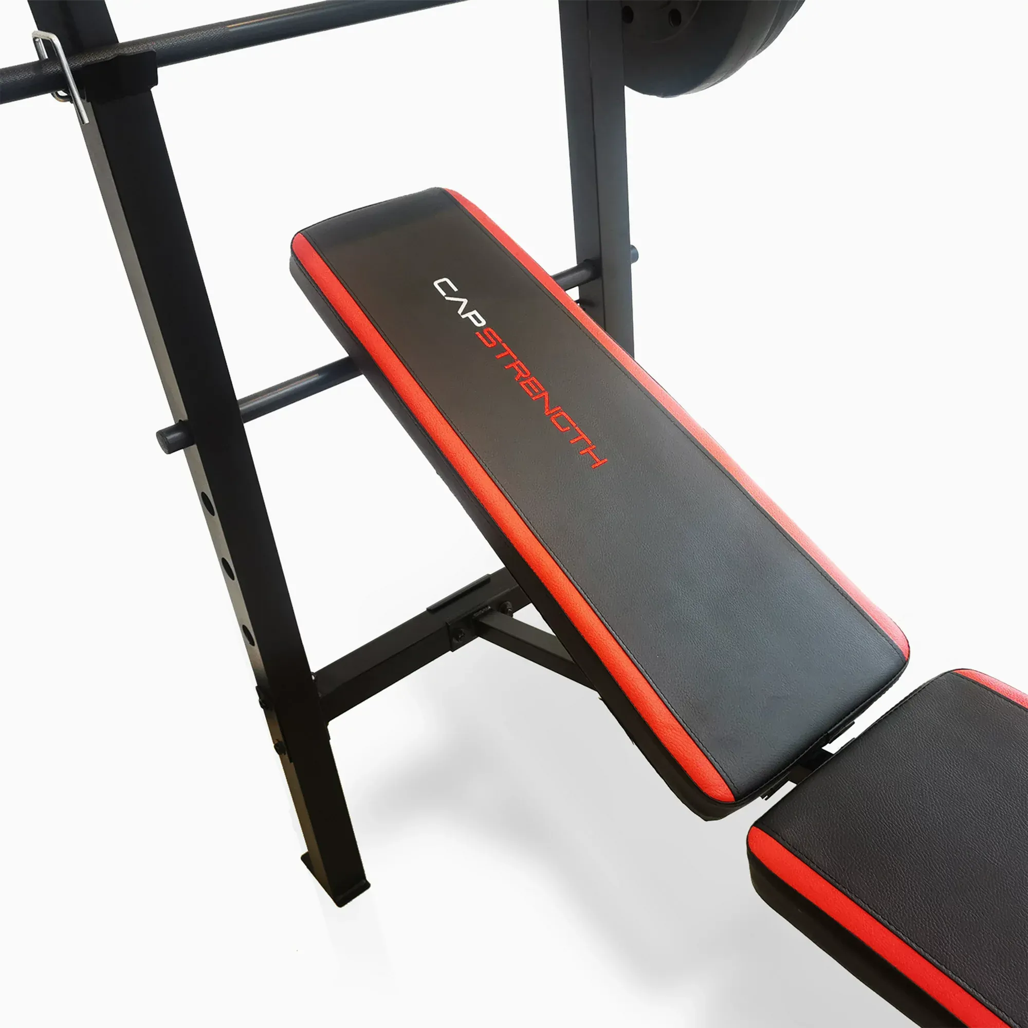 CAP Strength Adjustable Standard Combo Weight Bench with Rack and Leg Extension and 90 lb.