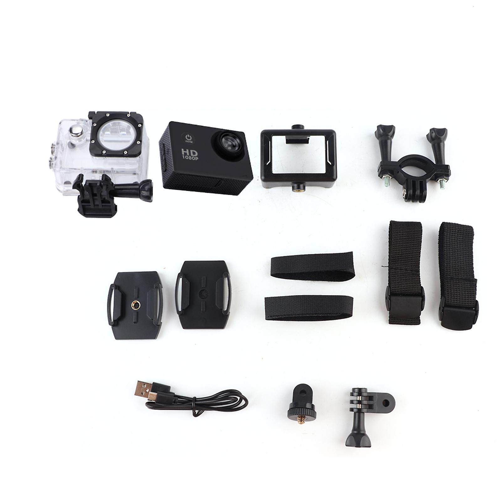 Outdoor Waterproof Sports Hd 1080p High Definition Camera Dv Camcorder (black)