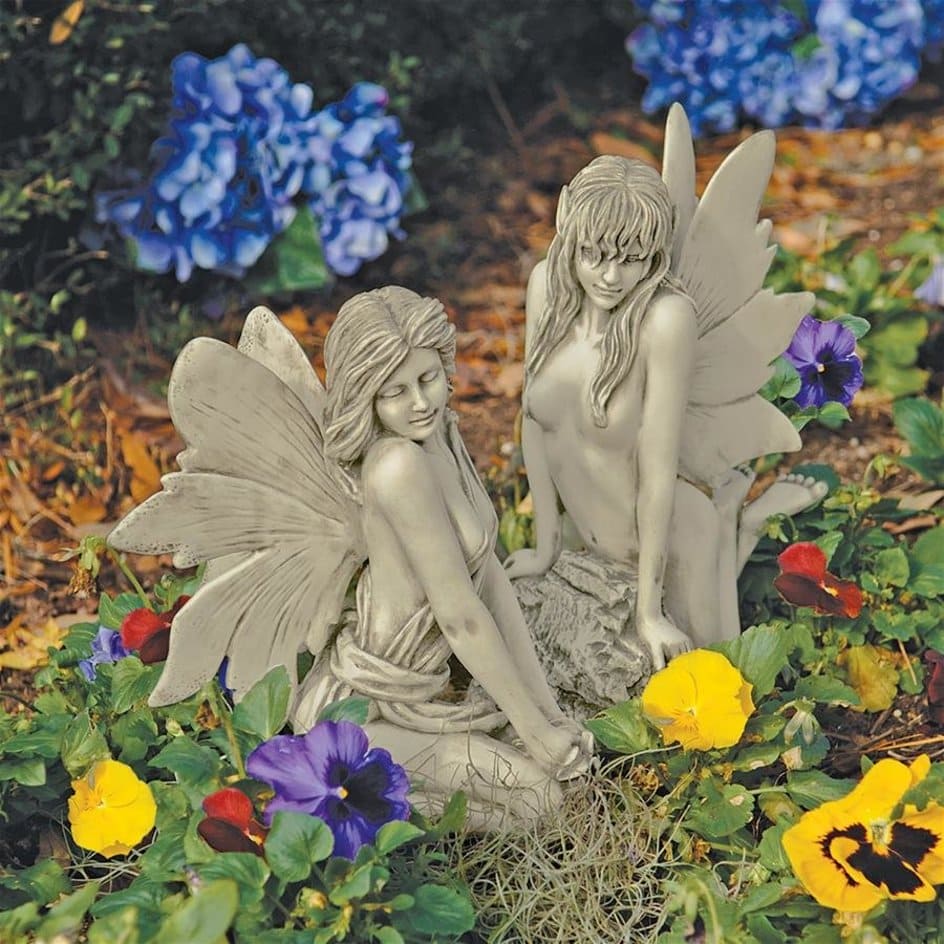 The Enchanted Garden Fairies Sculptures Set by Design Toscano