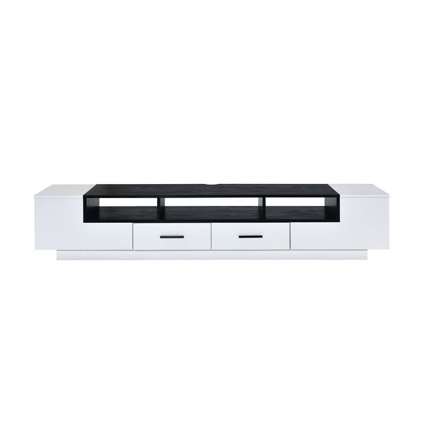 Global Pronex Armour TV Stand， White Black