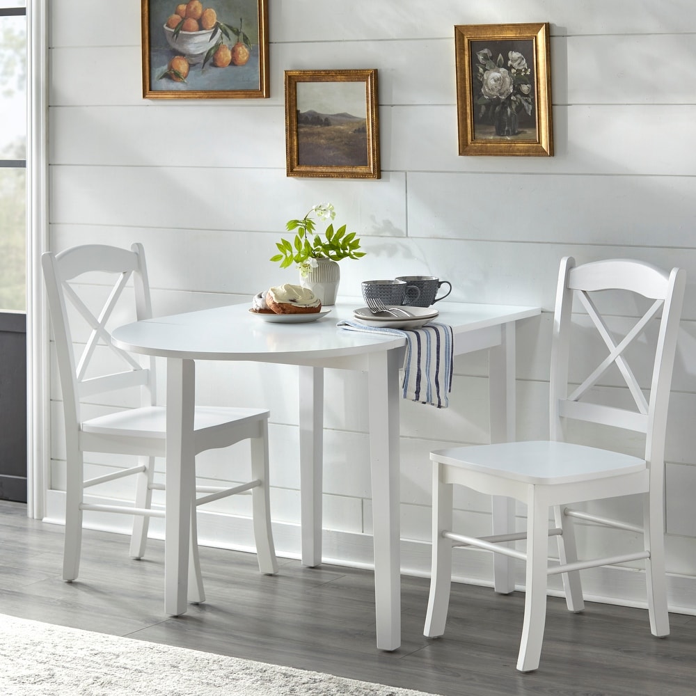 Simple Living Country Cottage Drop Leaf 3 piece Dining Set