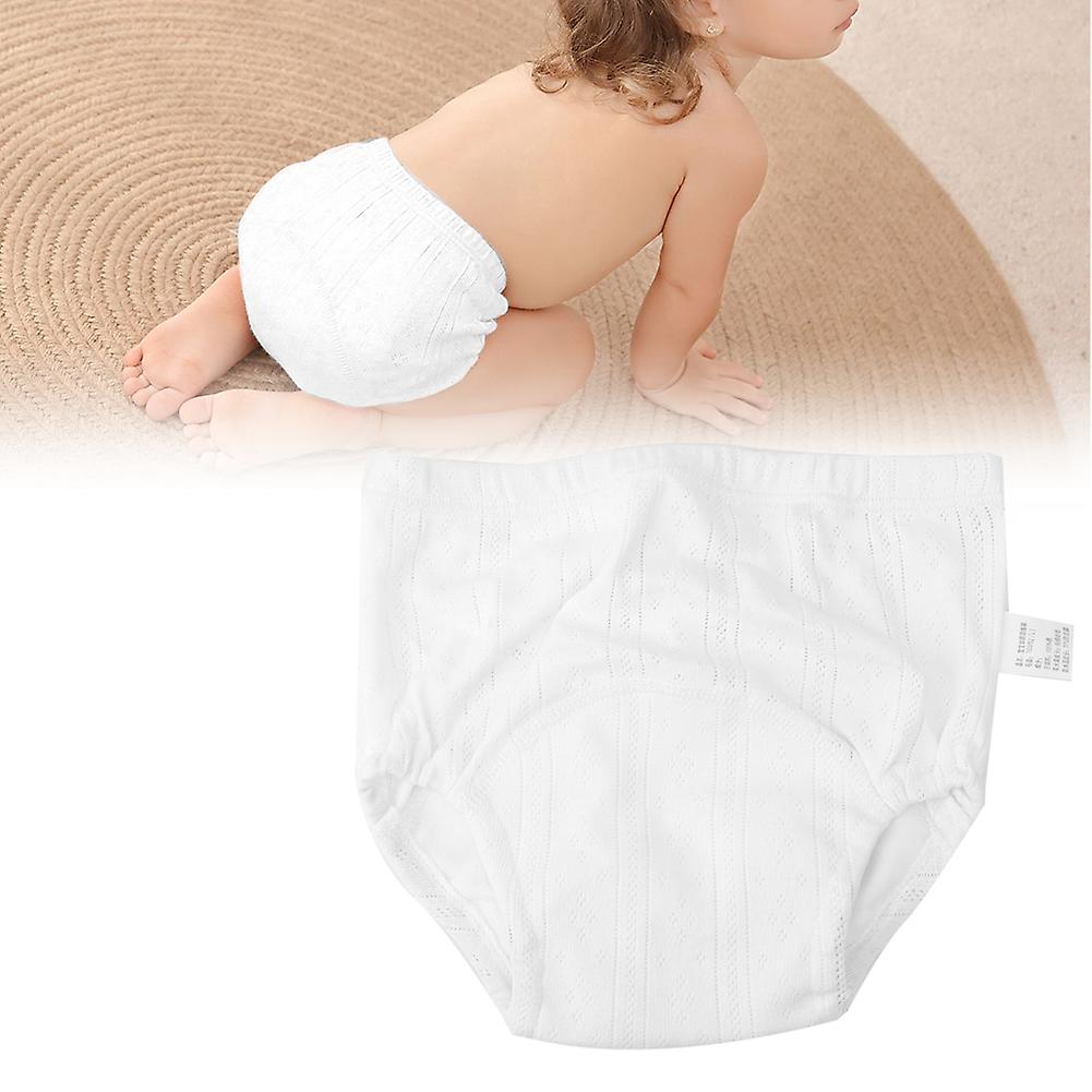 Toilet Training Underwear Washable Toddler Cotton Training Pants Anti-leakage Diaper Pantswhite M