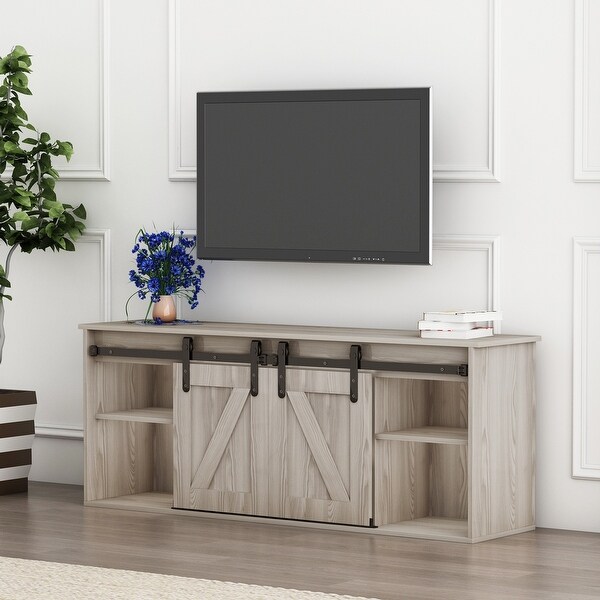 TV Cabinet with Electric Fireplace for TV up to 65 Inch