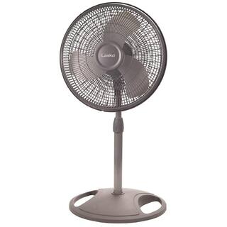 Lasko 16 in. 3 Speeds Pedestal Fan in Gray with Adjustable Height Oscillating 2524