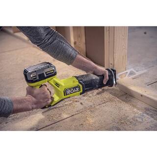 RYOBI ONE+ HP 18V Brushless Cordless Reciprocating Saw w FREE 4.0 Ah HIGH PERFORMANCE Battery  Charger PBLRS01B-PSK014