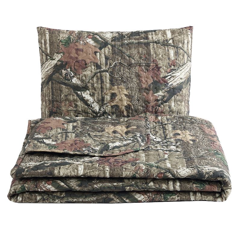 Mossy Oak Camouflage Quilt Set