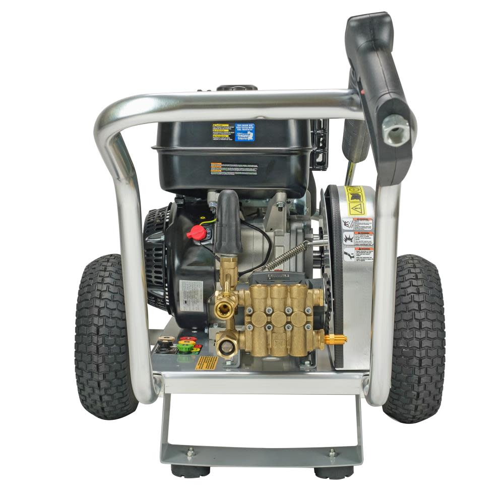 Aluminum Water Blaster 4400 PSI at 4.0 GPM SIMPSON 420 with AAA Triplex Plunger Pump Cold Water Professional Belt Drive Gas Pressure Washer (49-State) ;