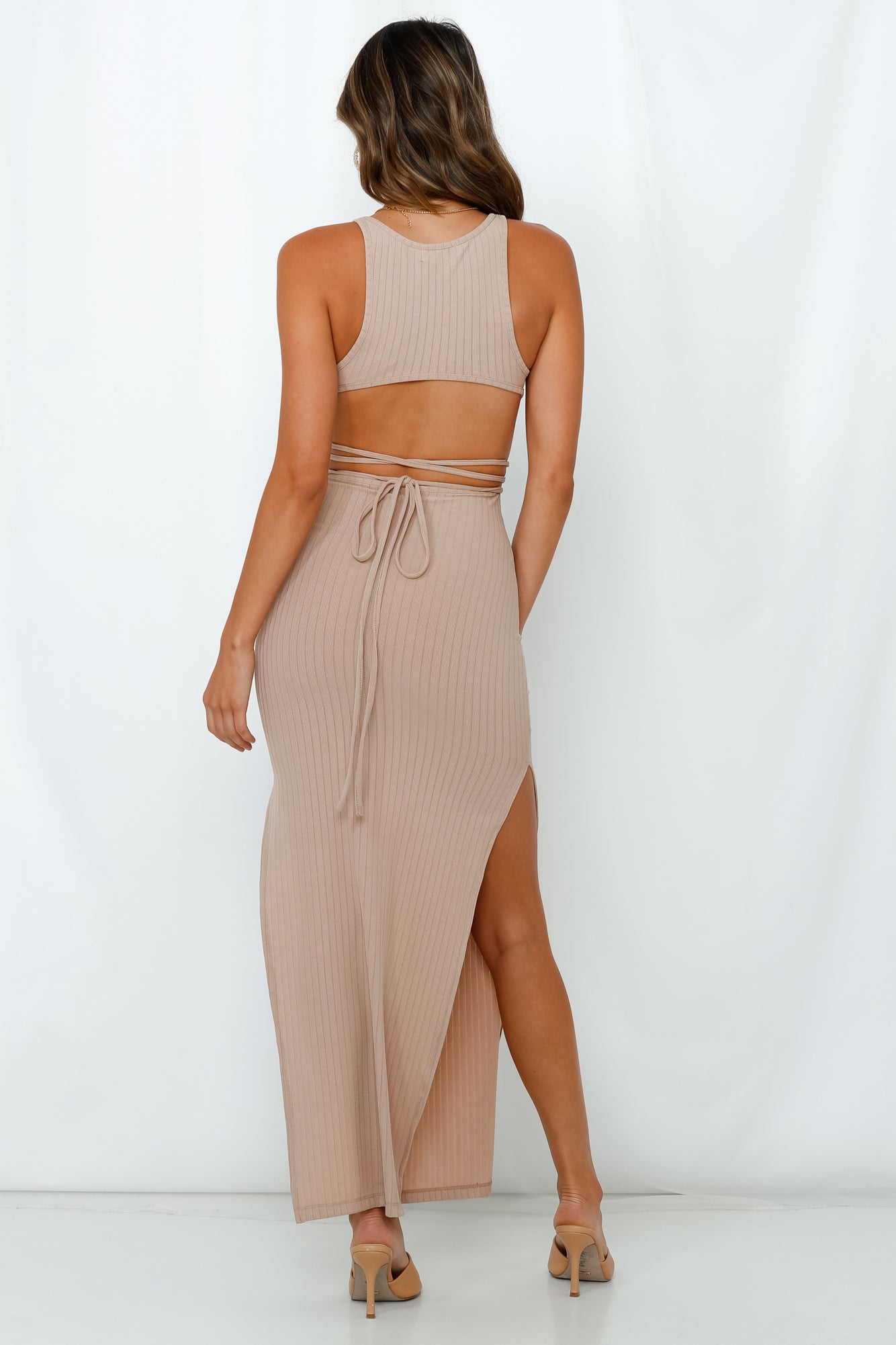 Not A Basic Girl Maxi Dress Brown