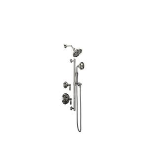 KOHLER Bancroft 1-Spray 6.8 in. Single Wall Mount Fixed Shower Head in Polished Chrome K-TS10583-4-CP