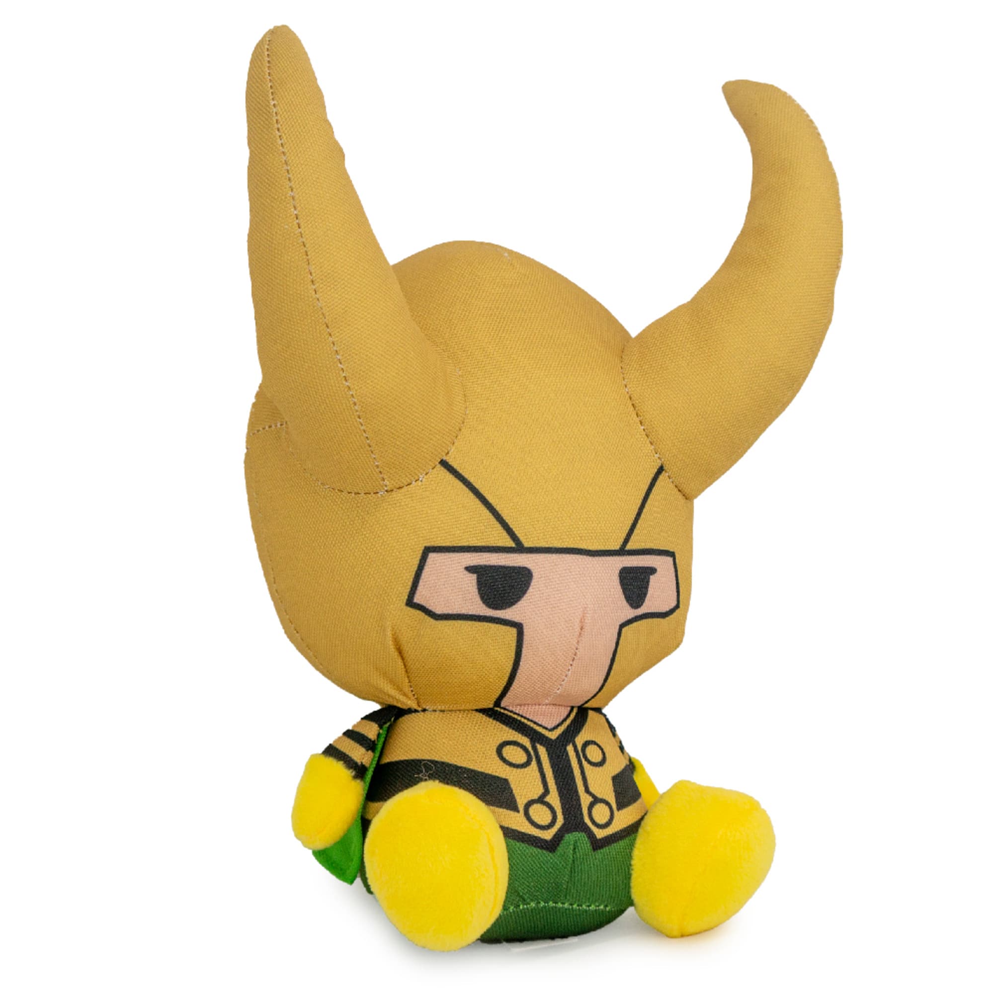 Buckle-Down Marvel Comics Marvel Kawaii Loki Full Body Sitting Pose Plush Squeaker Dog Toy， Medium