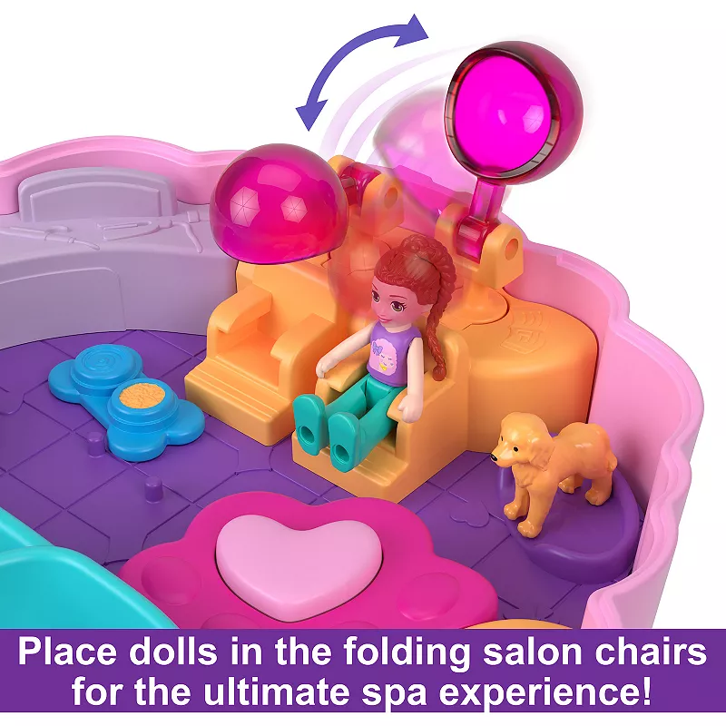 Polly Pocket Groom and Glam Poodle Compact Playset