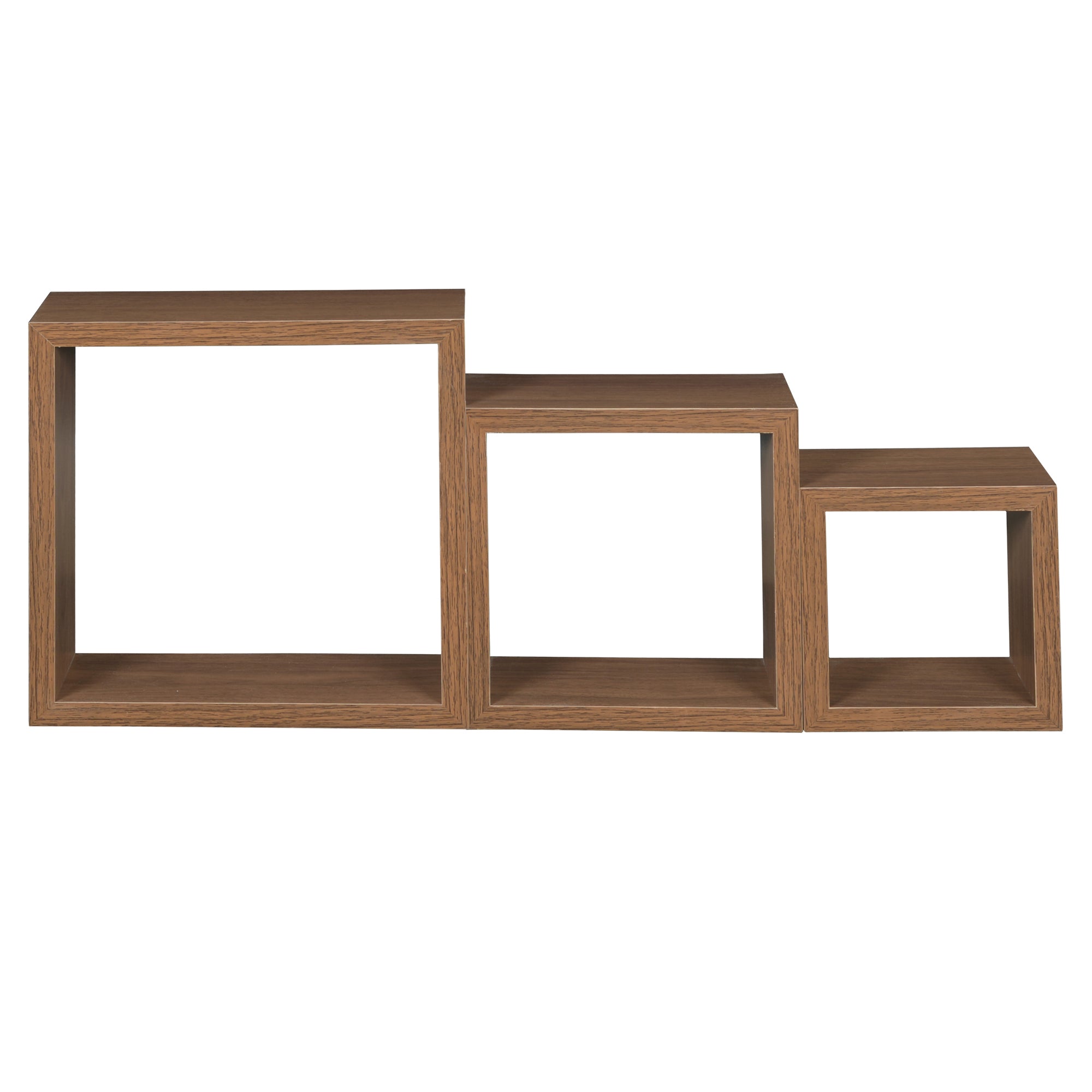 Niche Soho 3 Piece Wall Shelf Set- Urban Walnut