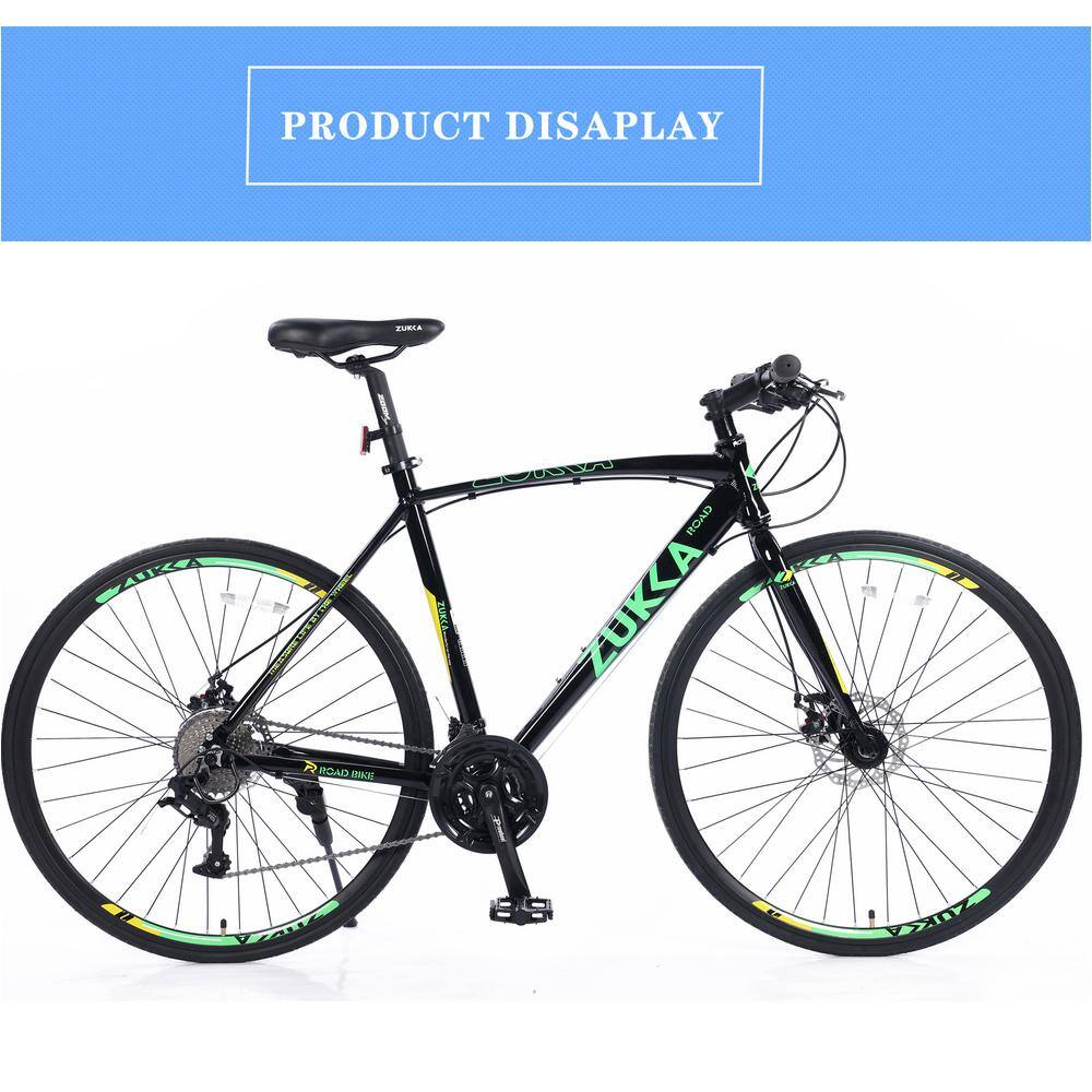 28 in. Brake Bicycle For Men Women's City Bicycle Black HP-24.5-B