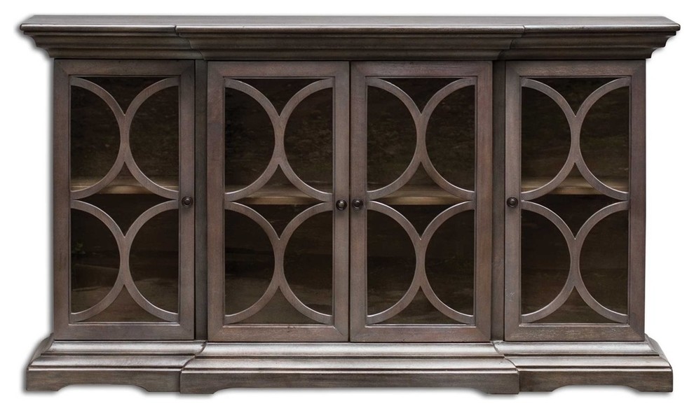 Belino Wooden 4 Door Chest By Designer Matthew Williams   Transitional   Accent Chests And Cabinets   by Ownax  Houzz