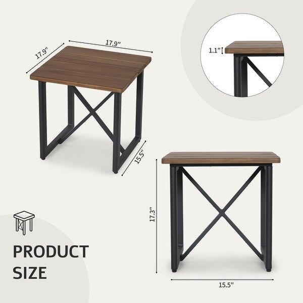 PureCane Aluminum Outdoor Patio Side Table