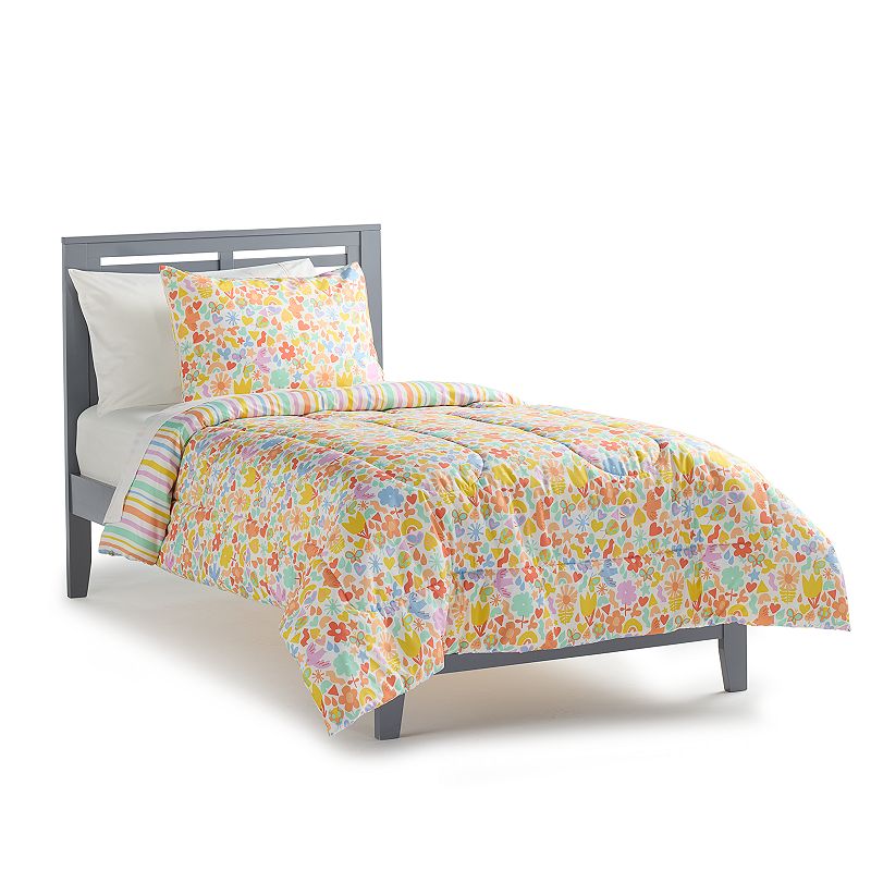 The Big One Kids? Norah Garden Reversible Comforter Set with Shams