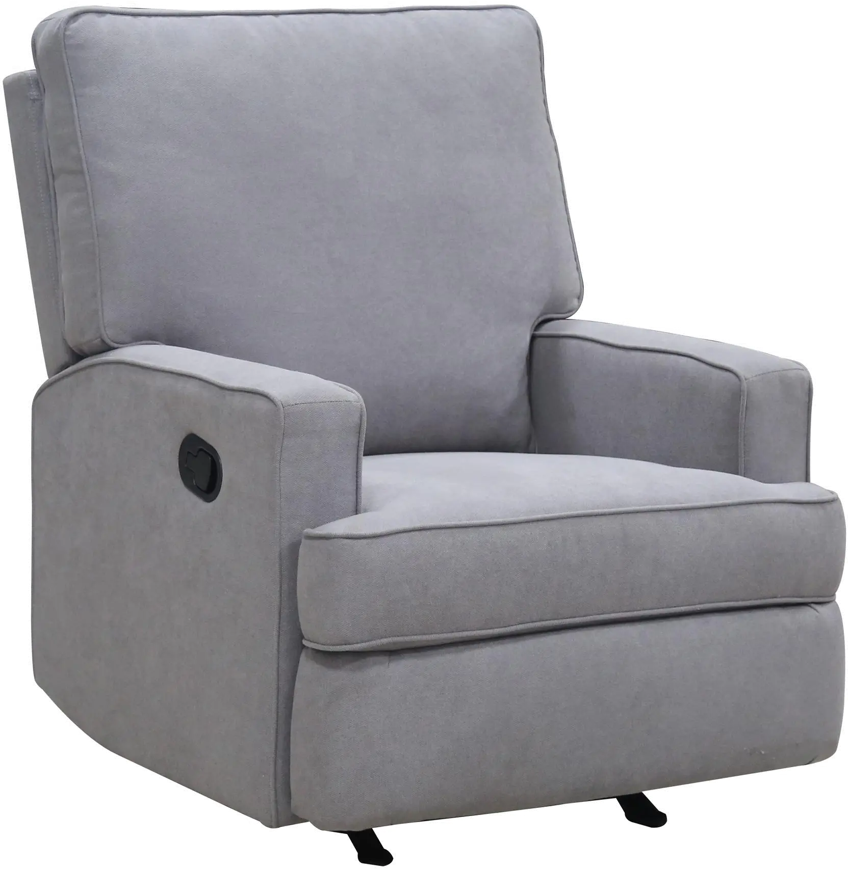 Shella Gray Nursery Rocker Recliner