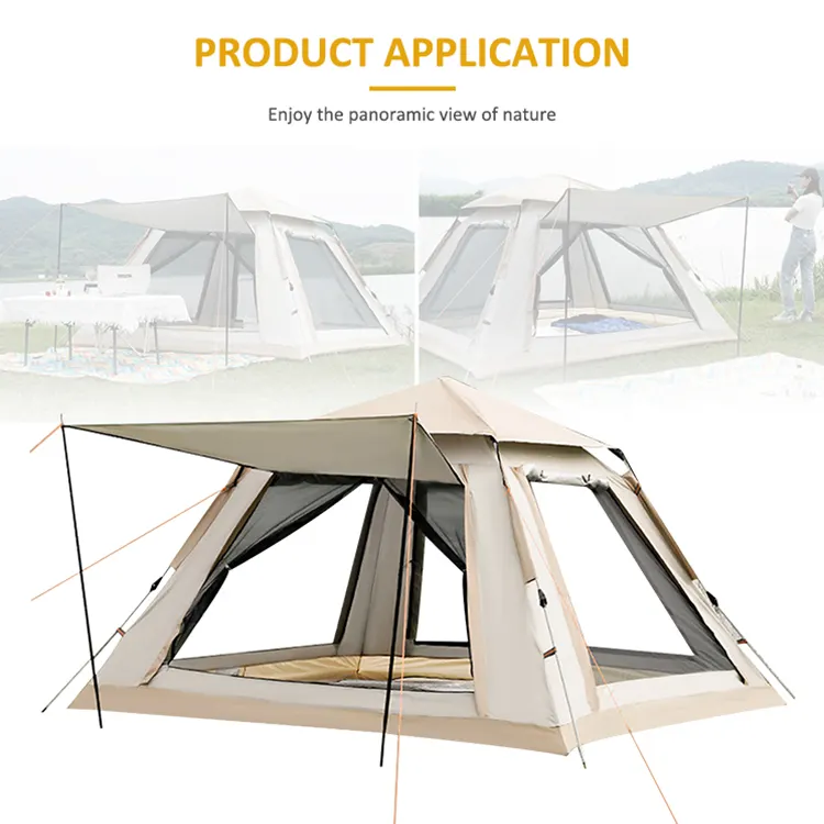 Easy Installation Waterproof Foldable Double Oxford Cloth Outdoor Picnic Camp Tents