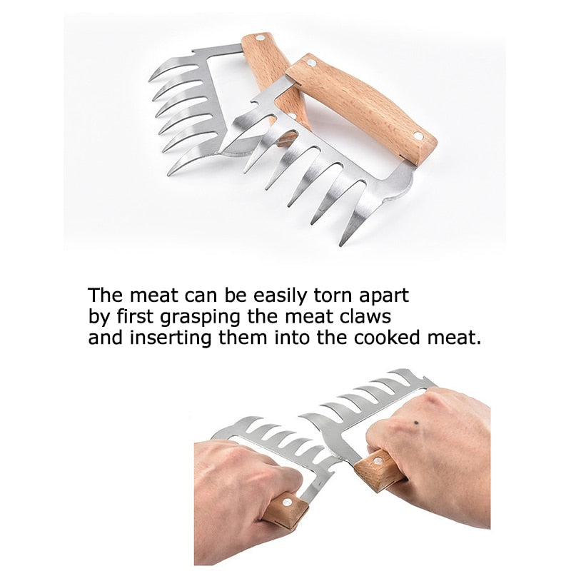 Bear Claws Barbecue Pulled Pork Shredder Manual BBQ Kitchen Accessories Home Gadget Meat Handler