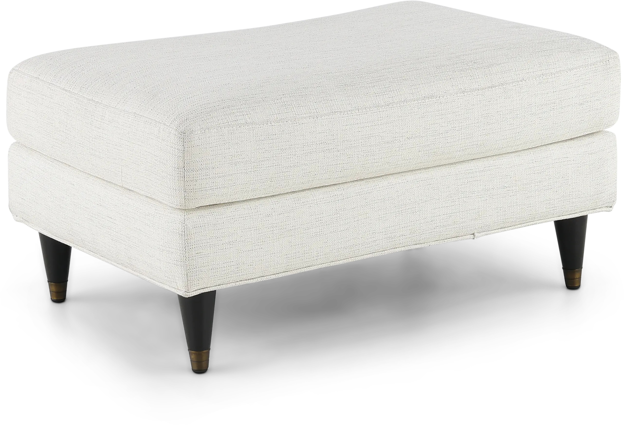 Pia White Ottoman