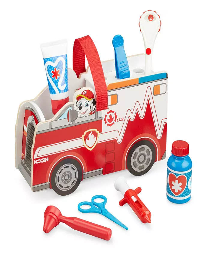 Melissa and Doug Paw Patrol Marshalls Rescue 14 piece Caddy Play Set