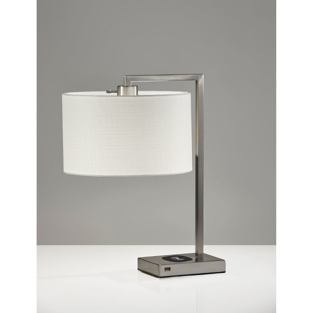 Austin Adessocharge Table Lamp Medium Silver Adesso