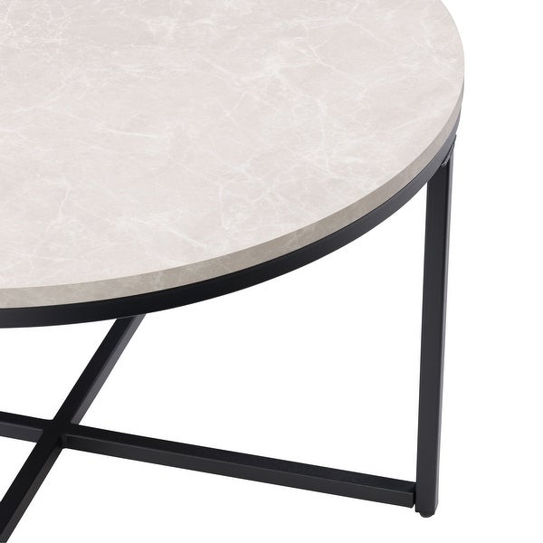 CorLiving Ayla Grey Marbled Effect Coffee Table