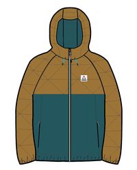 Base Recycled Thermore® Insulated Jacket - Dusty Ochre/ Corsair Blue