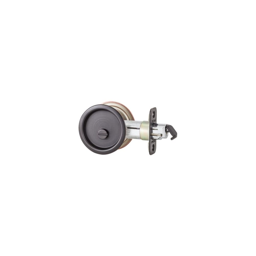 Kwikset Venetian  Door Lock Bronze Bed and Bath Privacy Pocket Round ;