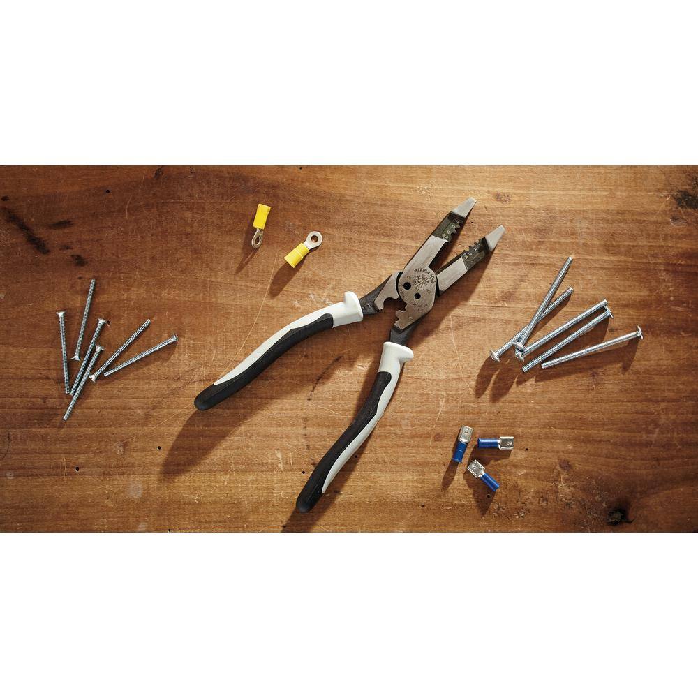 Klein Tools 8 in. Hybrid Pliers with Crimper J2158CRSEN