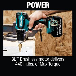 Makita 18V LXT Lithium-Ion Brushless Cordless 12 in. Driver-Drill Kit 3.0Ah XFD131