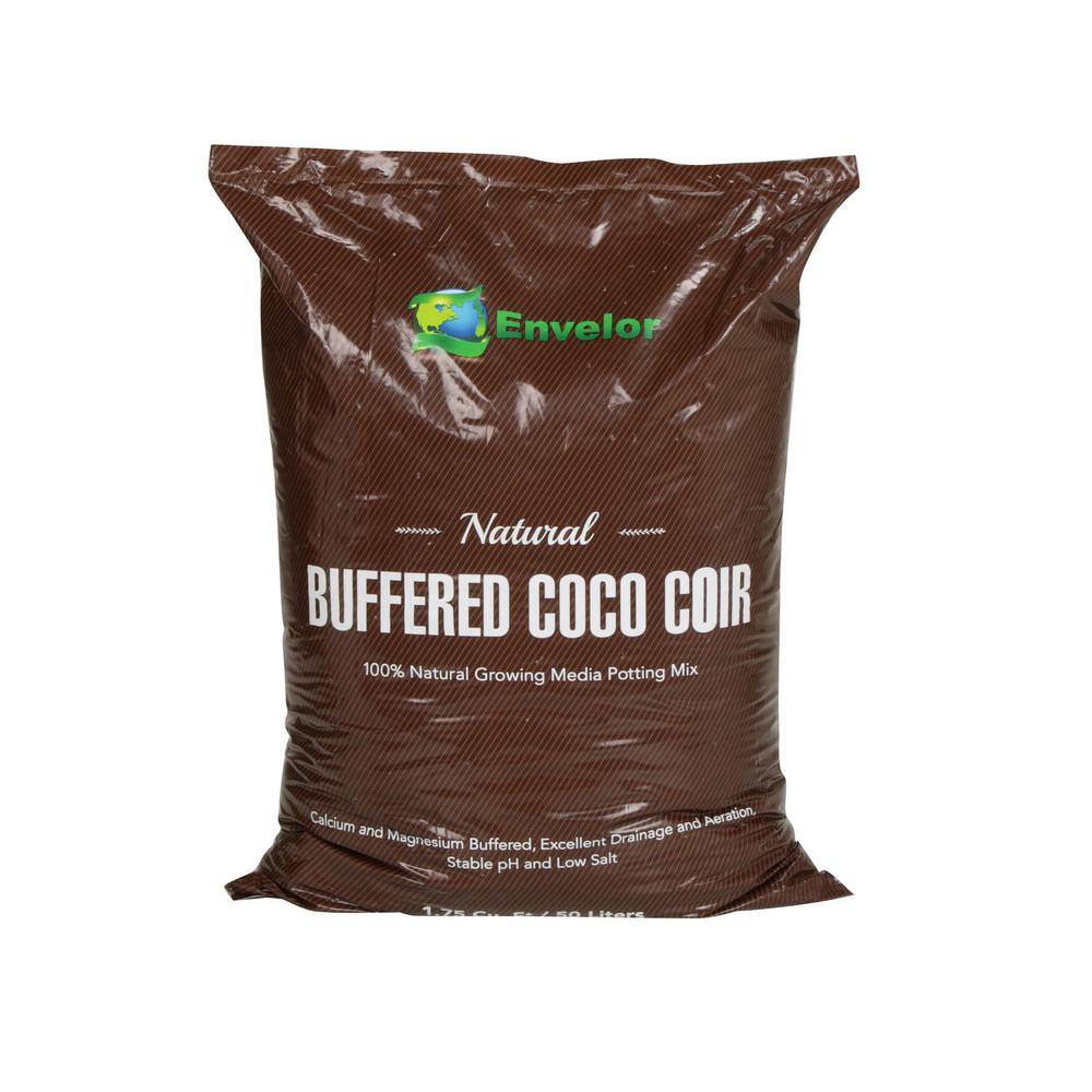 ENVELOR:Envelor 1.75 cu. ft. Brown Fluffed Coco Potting Soil Mix EN-CB-50L-B