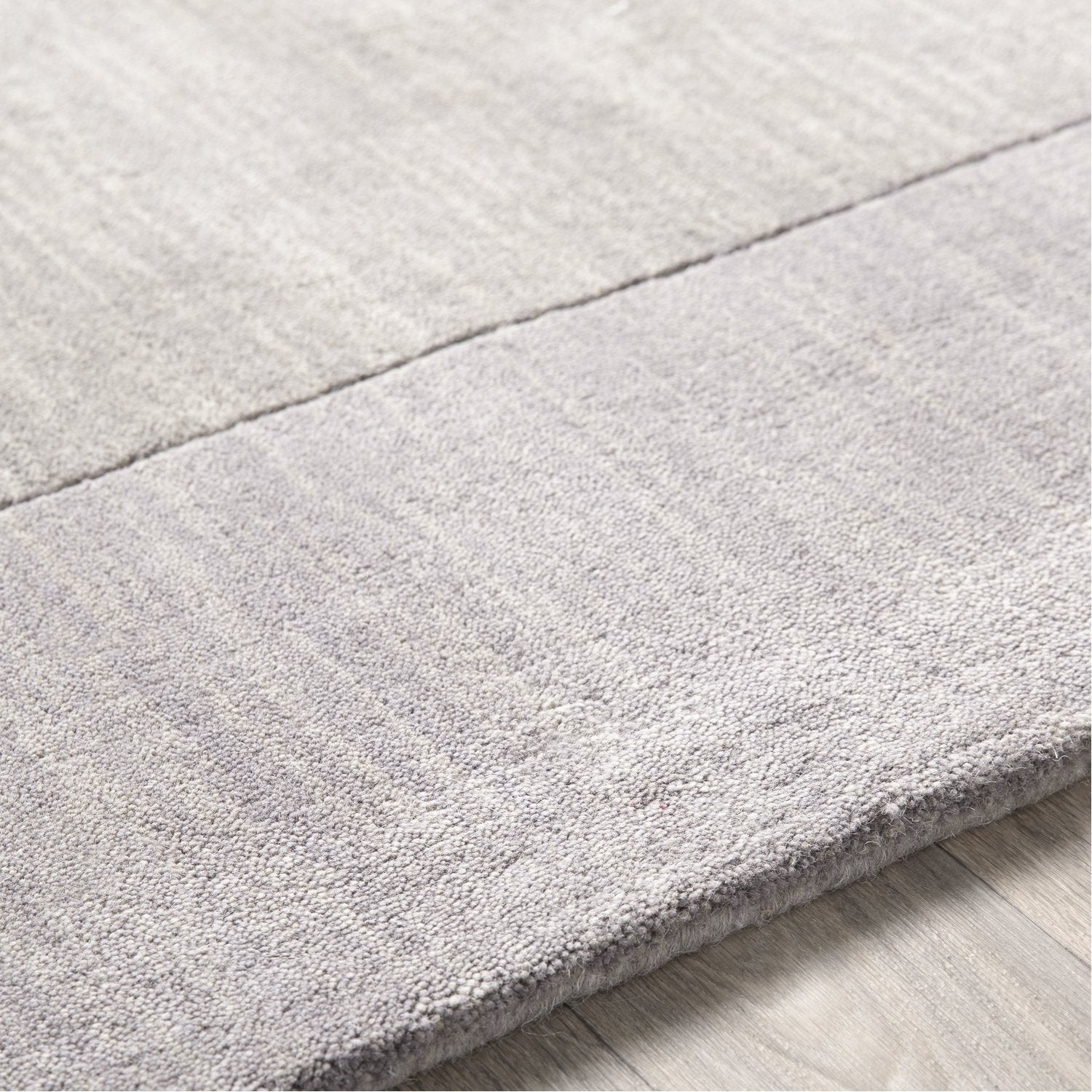 Mystique Collection Wool Area Rug in Elephant Grey