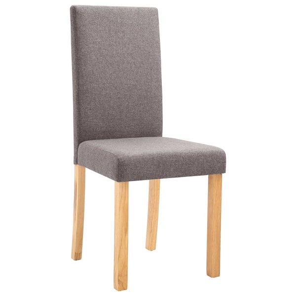 Dining Chairs 6 pcs Taupe Fabric