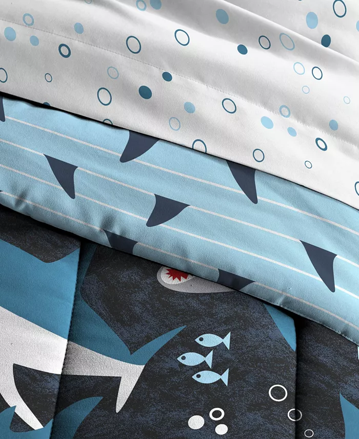 Macys Dream Factory Sharks 5-Piece Twin Comforter Set