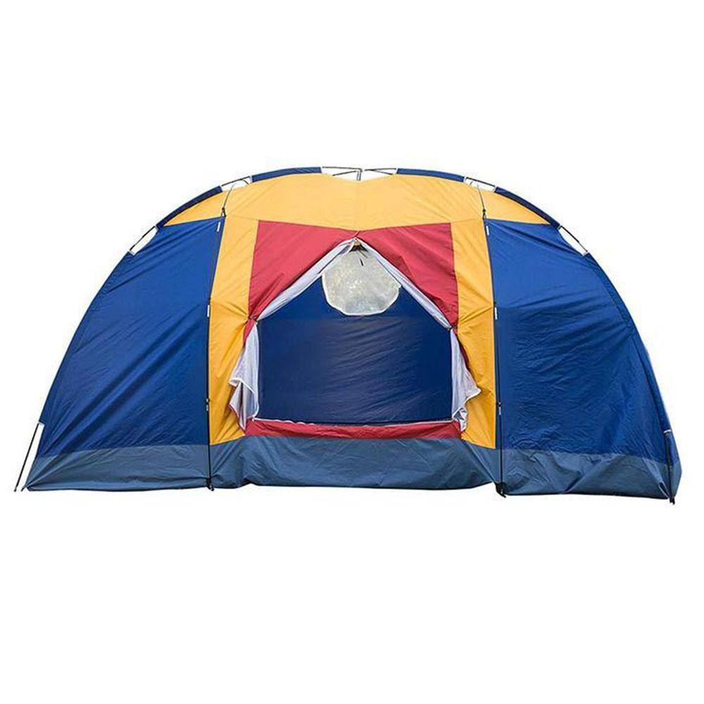 Cisvio Outdoor 8-Person Camping Tent Easy Set Up Party Large Tent for Traveling Hiking with Portable Bag Blue D0102HP0BEA