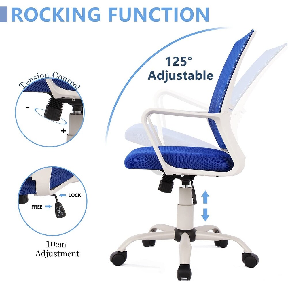 Office Chair  Ergonomic Office Chair Lumbar Support Home Office Desk Chair Computer Chair Mesh Swivel Chair Task Chair