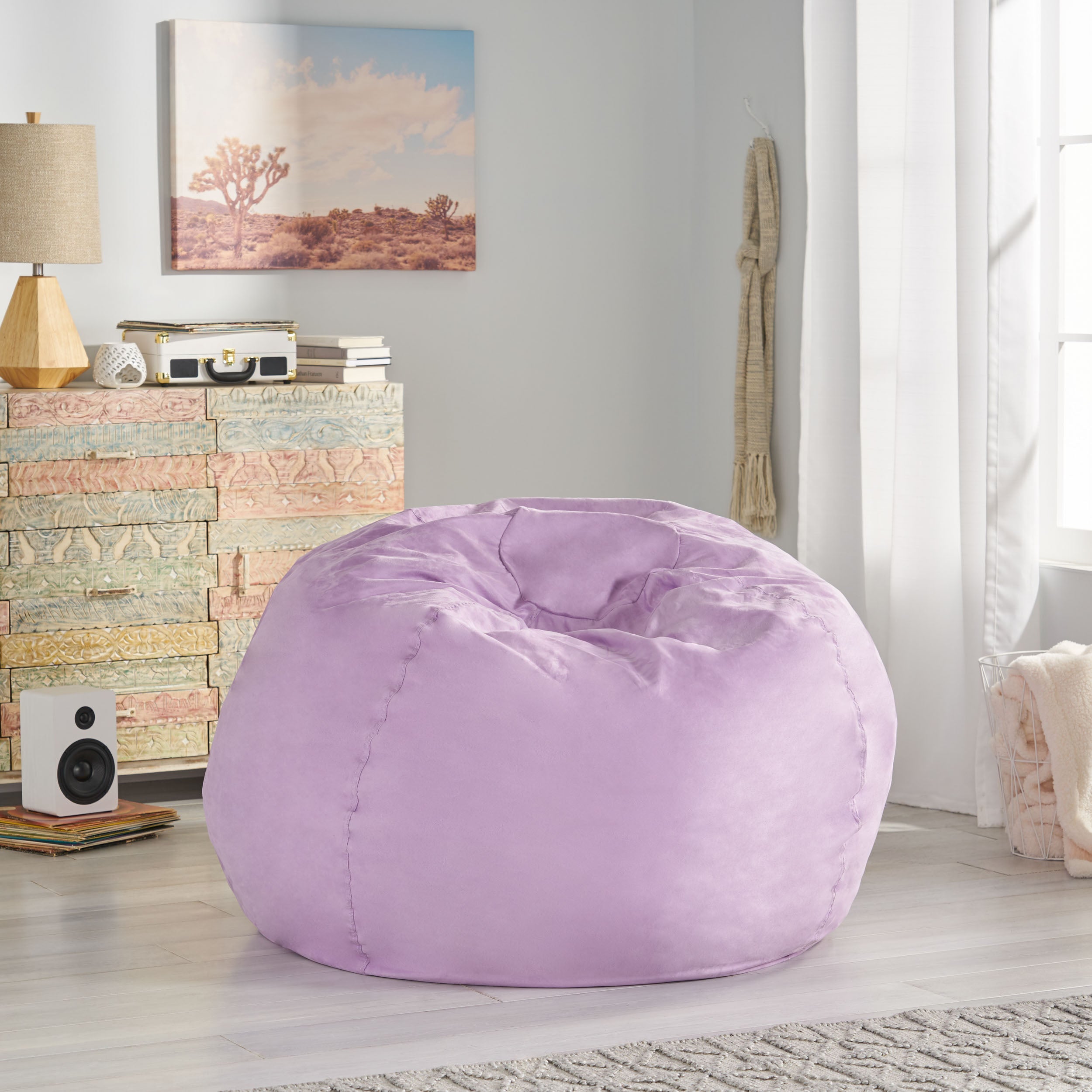 Lynnex Modern 5 Foot Microfiber Bean Bag Cover Only