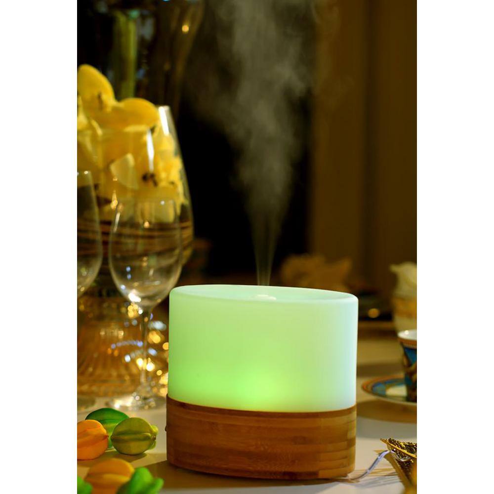 SPT 100mL Ultrasonic Aroma DiffuserHumidifier with Bamboo Base SA-070