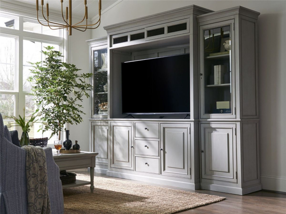 Universal Furniture Summer Hill Home Entertainment Wall System   Grey   Transitional   Entertainment Centers And Tv Stands   by Unlimited Furniture Group  Houzz